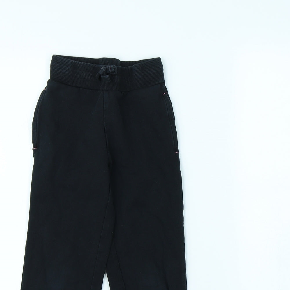 George Girls Black   Jogger Trousers Size 5 Years