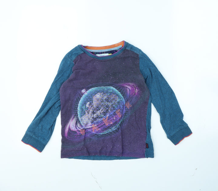 Baker Girls Blue Pullover Jumper Size 5 Years