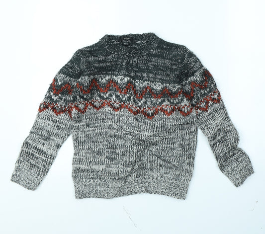 Front view of George girls’ black jumper, size 7, years