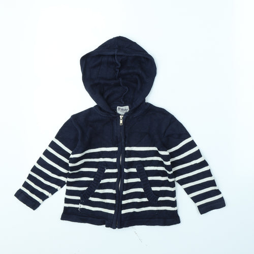 Hublot Girls Black Striped  Jacket  Size 3 Years