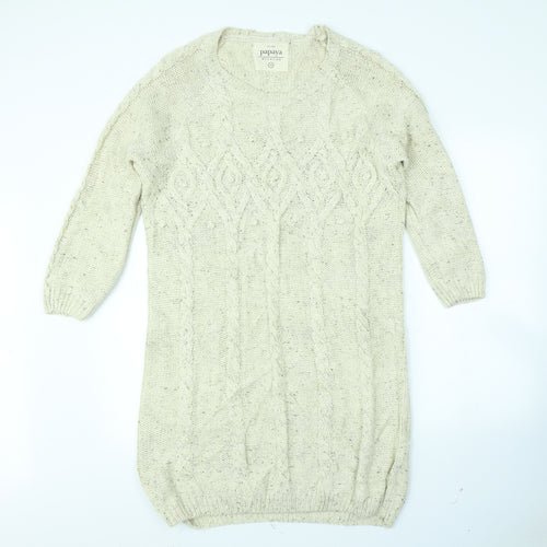 Papaya Womens Beige   Jumper Dress  Size 16