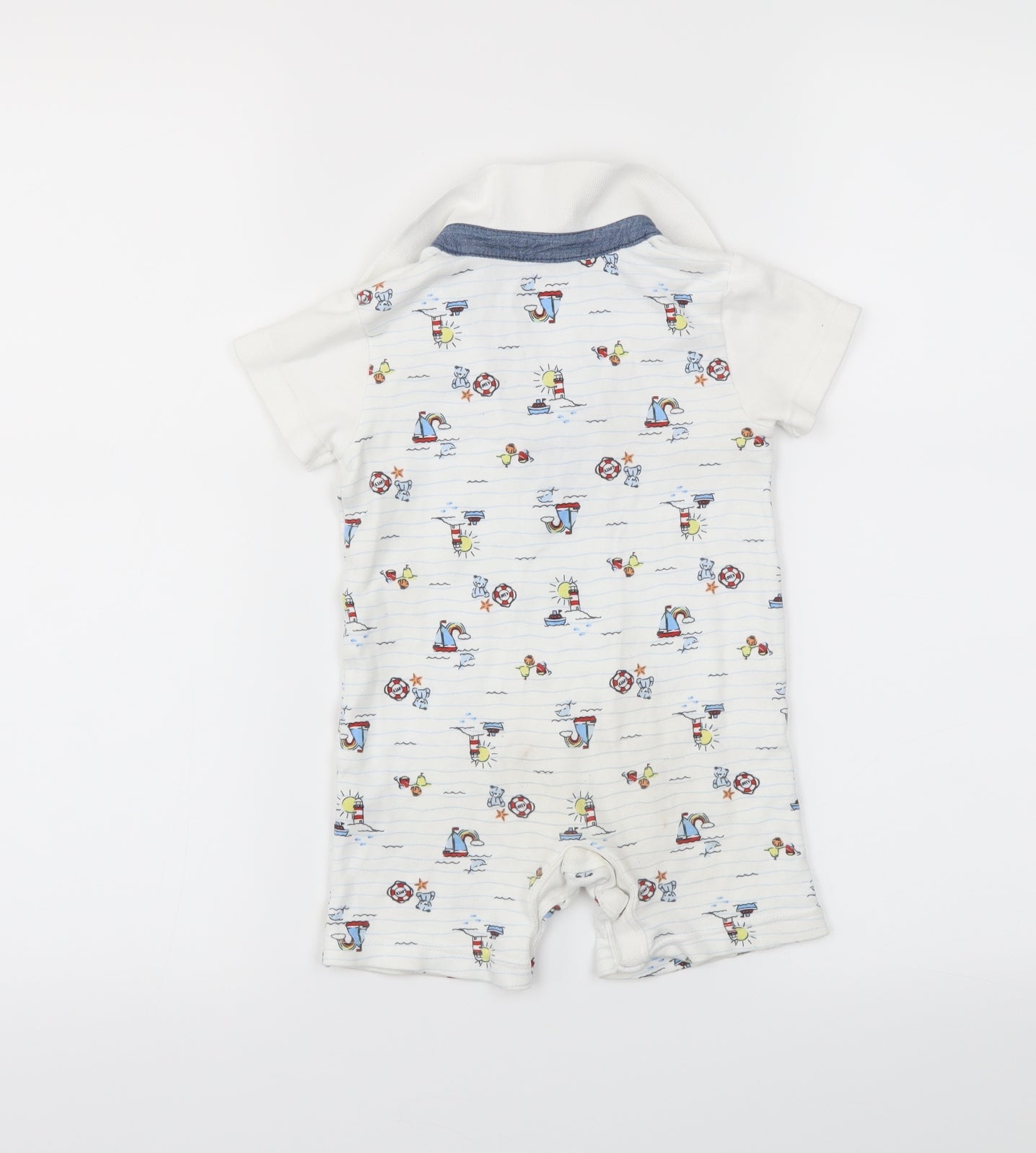 Nutmeg  White   Unitard One-Piece Size 12-18 Months