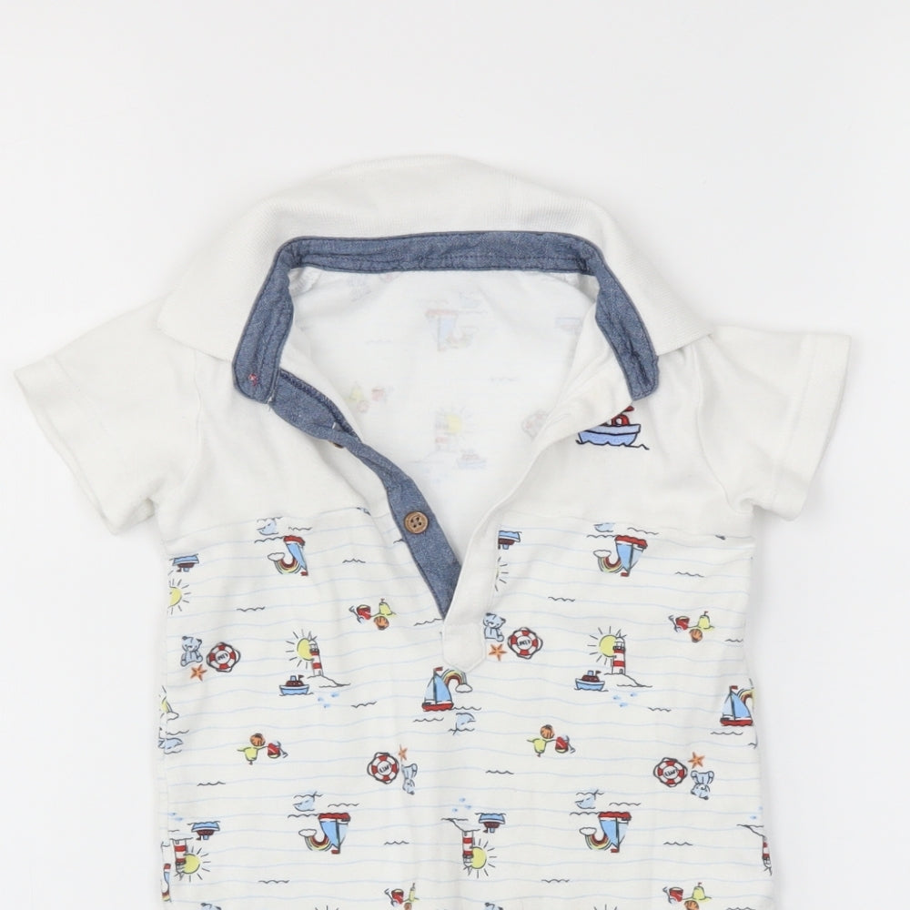 Nutmeg  White   Unitard One-Piece Size 12-18 Months