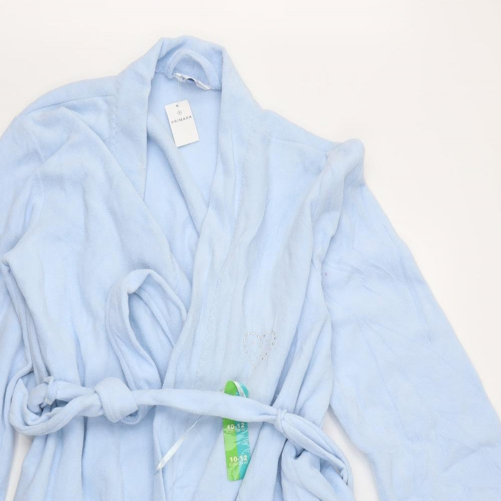 Primark Womens Blue Solid  Capri Robe Size 10