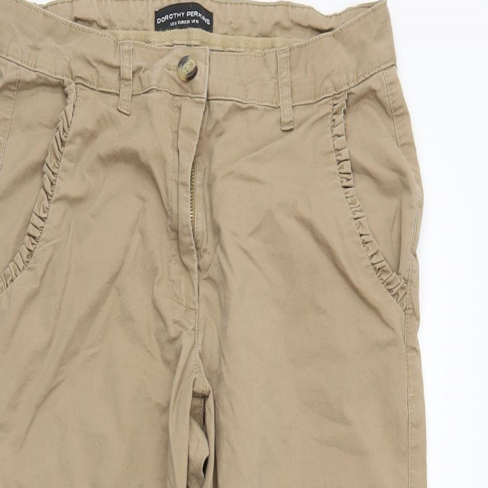 Dorothy Perkins Womens Brown   Cargo Shorts Size 10