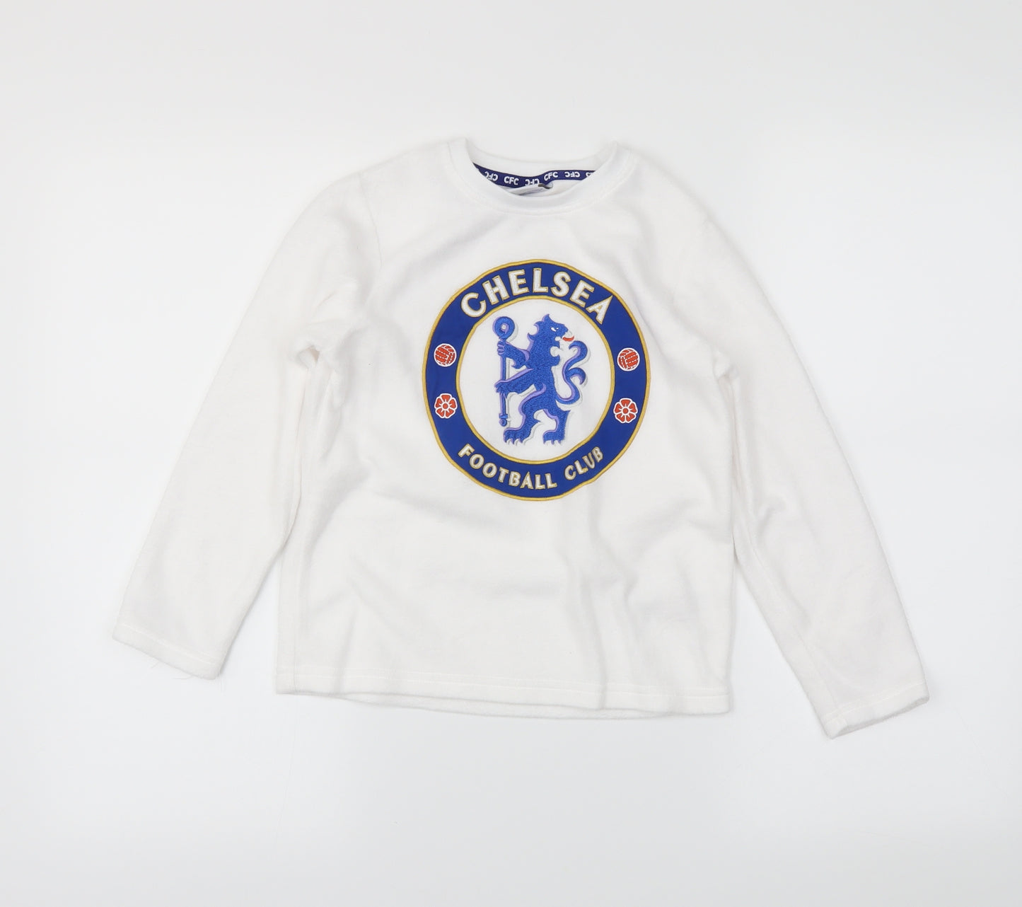 Chelsea Girls White   Pullover Jumper Size 6-7 Years  - Chelsea F.C