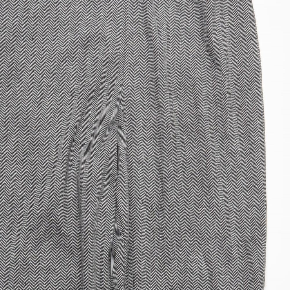 M&S Womens Grey   Trousers  Size 10 L26 in