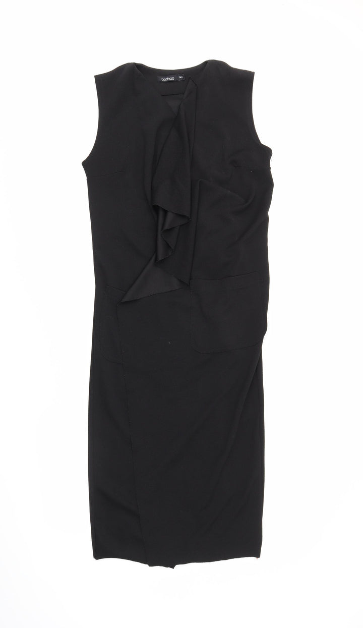 Boohoo Womens Black Kimono Blazer Size M