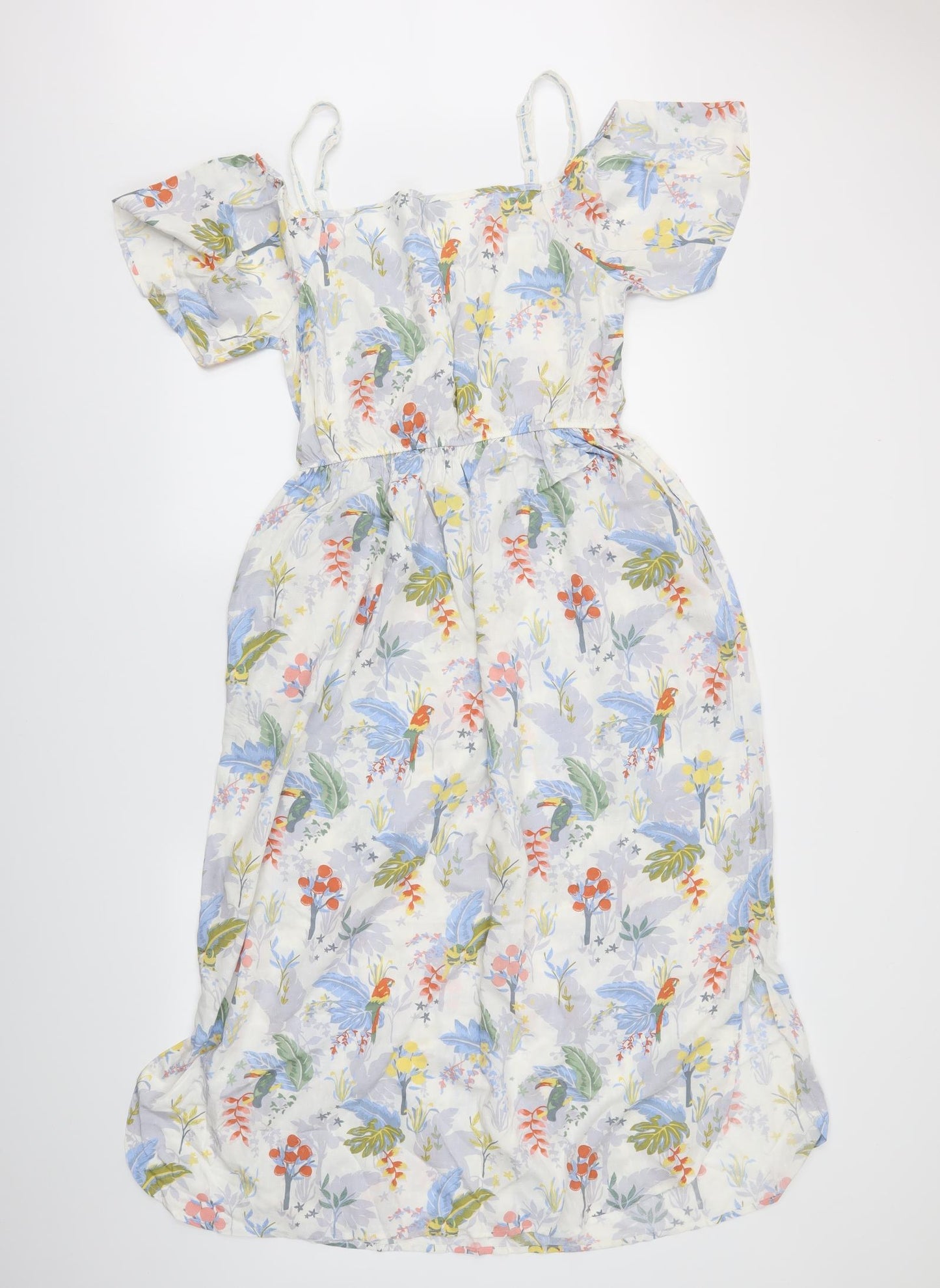 NEXT Womens White Floral  Maxi  Size 14