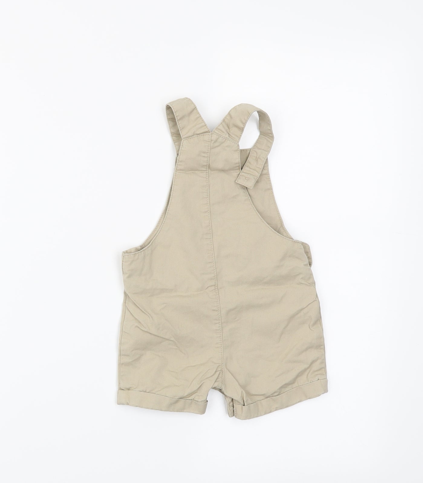 Preworn Boys Brown   Dungaree One-Piece Size 6-9 Months