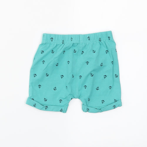Preworn Boys Green   Cropped Trousers Size 3-6 Months