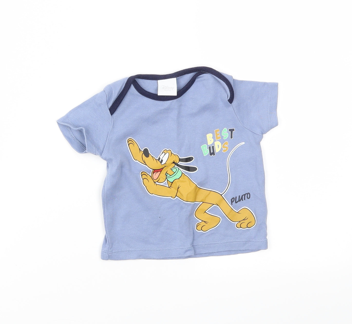 Disney Baby Blue   Basic T-Shirt Size 3-6 Months  - pluto
