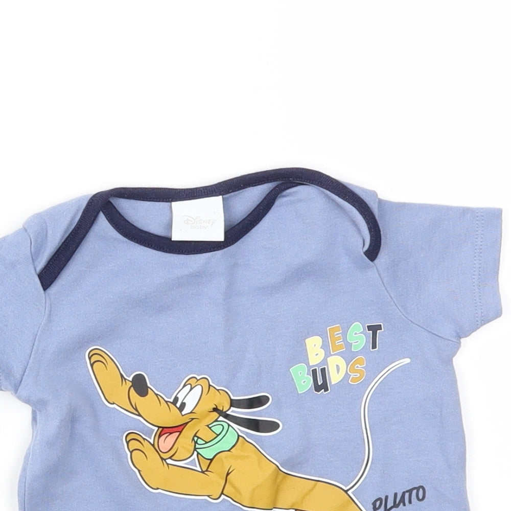 Disney Baby Blue   Basic T-Shirt Size 3-6 Months  - pluto