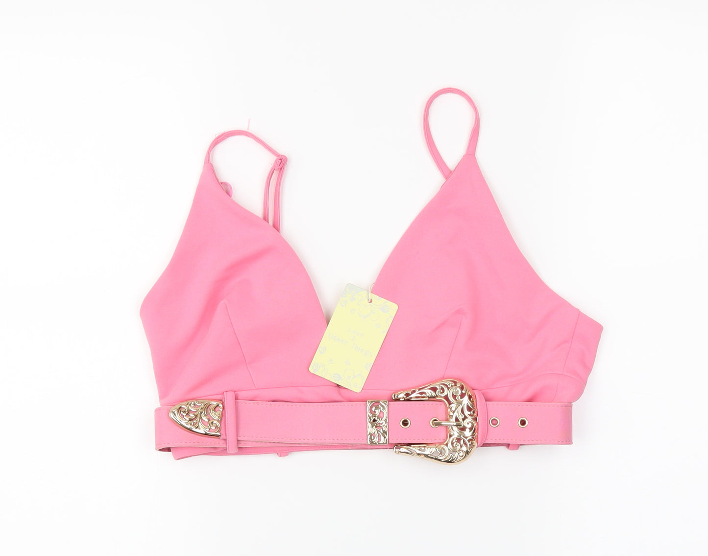 Love & Other things Womens Pink   Cropped Tank Size L