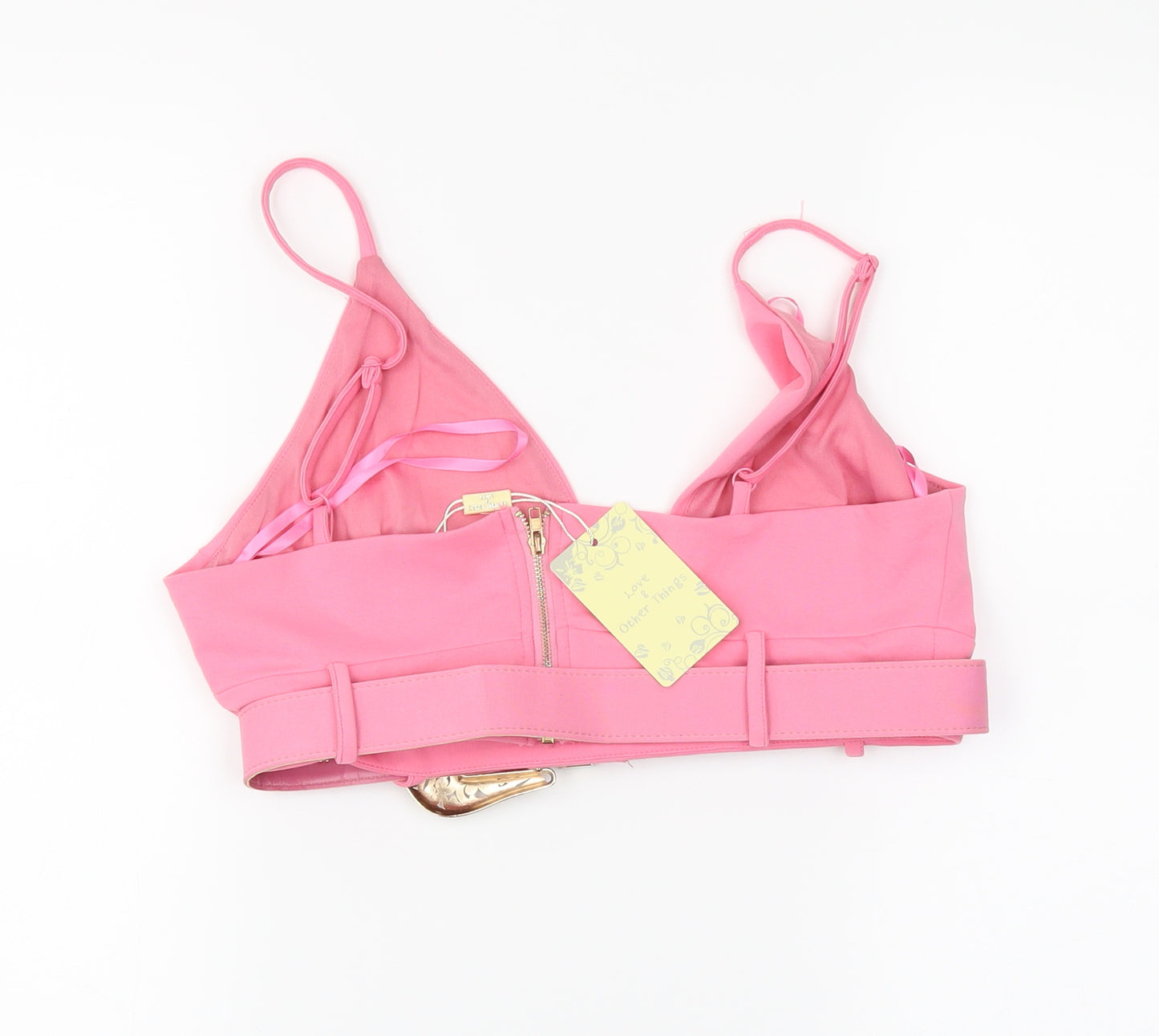 Love & Other things Womens Pink   Cropped Tank Size L