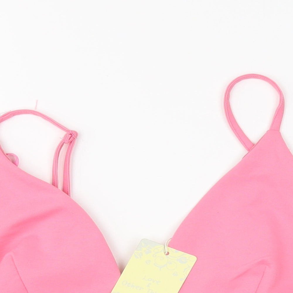 Love & Other things Womens Pink   Cropped Tank Size L