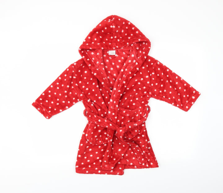 NEXT Girls Red Polka Dot Capri Robe Size 2-3 Years