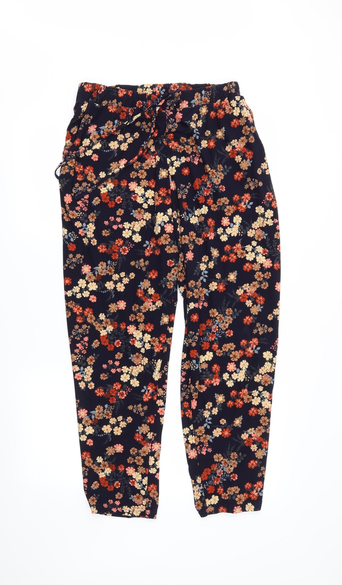 Bodyprints Womens Blue Floral  Snow Pants Trousers Size L L28 in