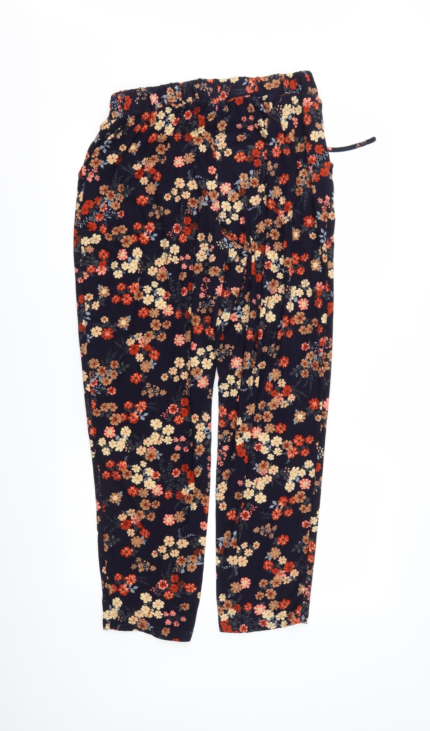 Bodyprints Womens Blue Floral  Snow Pants Trousers Size L L28 in