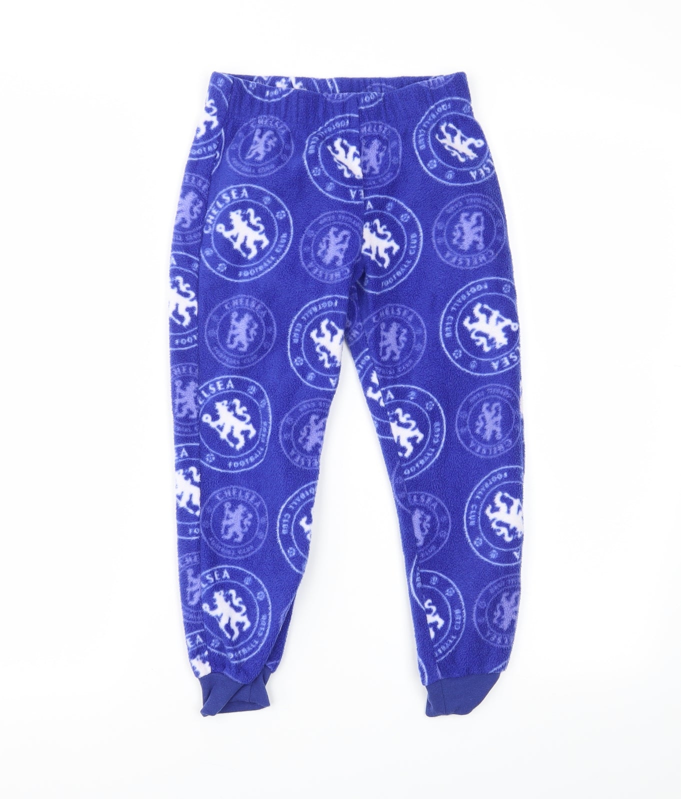 Preworn Boys Blue Solid   Pyjama Pants Size 6-7 Years  - Chelsea F.C