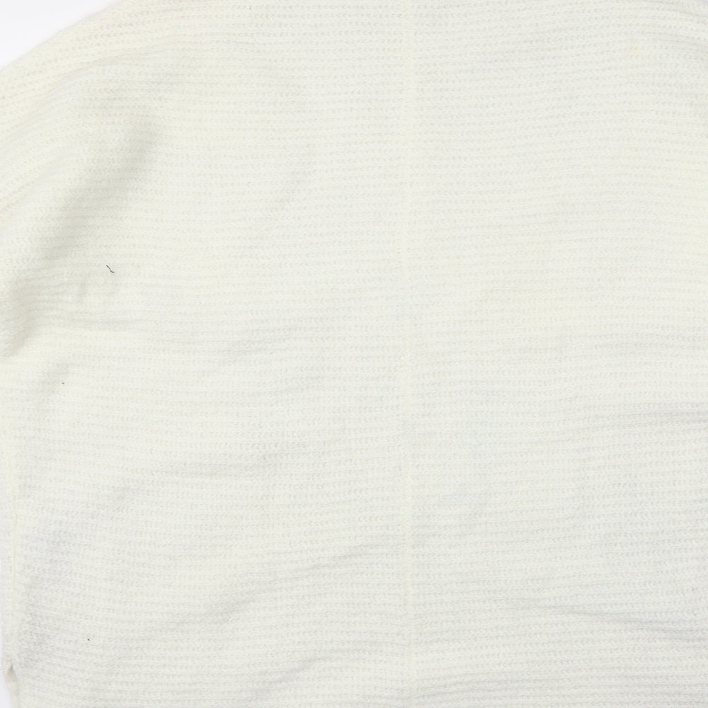 Miss Selfridge Womens White   Pullover Jumper Size S