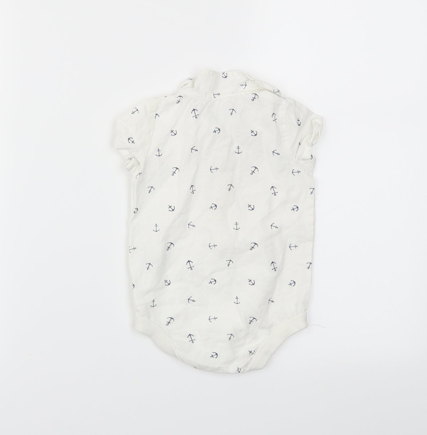 TU Boys White   Babygrow One-Piece Size 3-6 Months