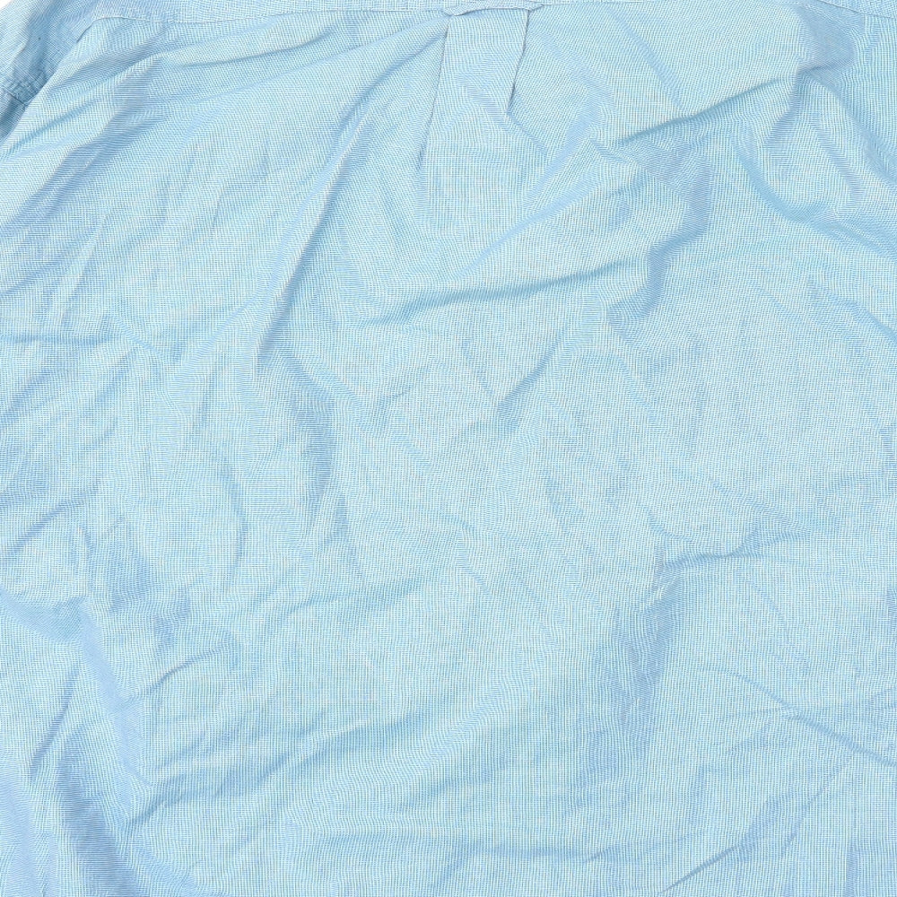 M&S Mens Blue    Button-Up Size XL
