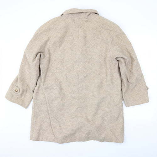 Bonmarché Womens Beige   Overcoat Coat Size 14