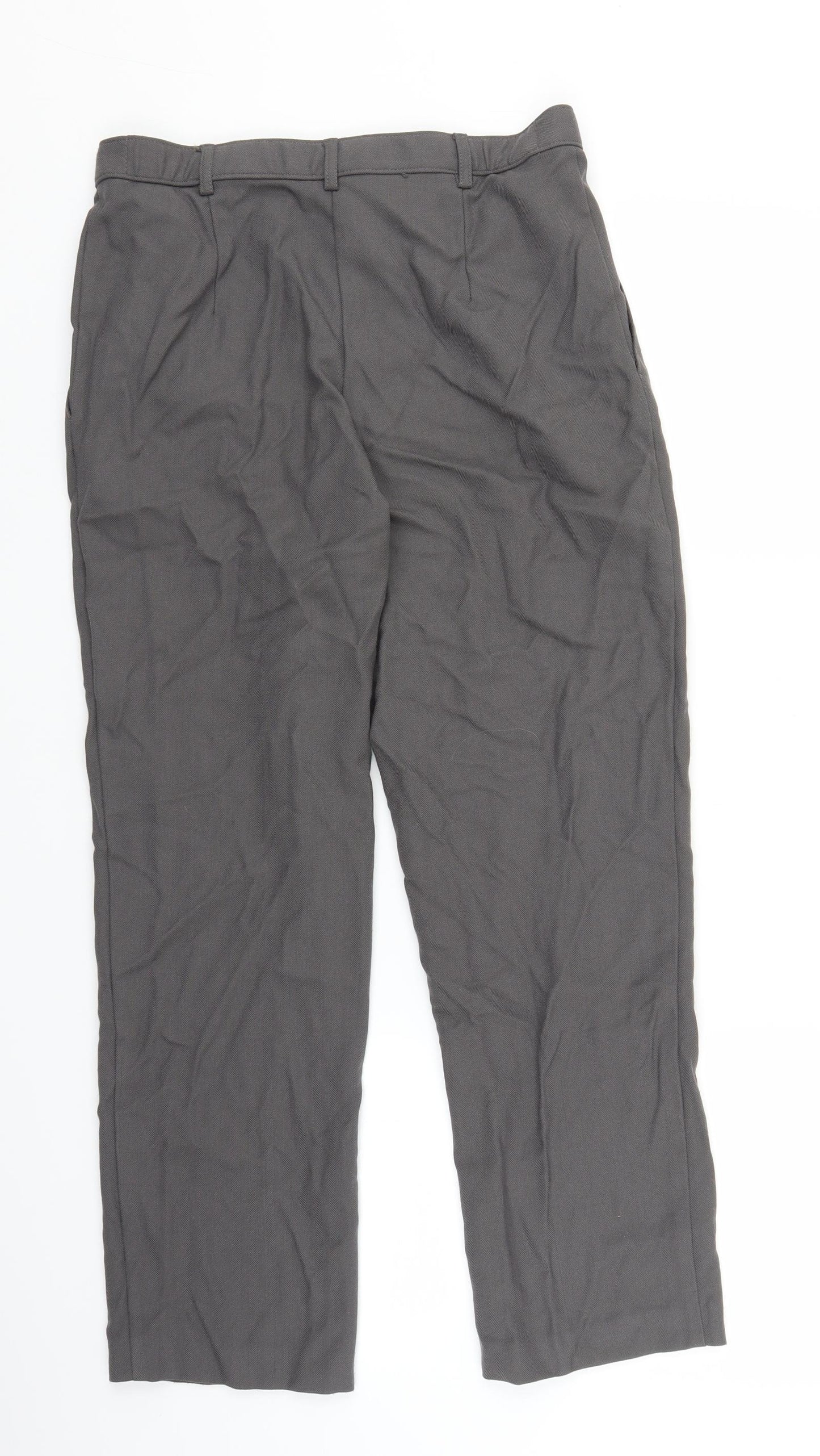 Marks and Spencer Womens Grey   Trousers  Size 10 L24 in