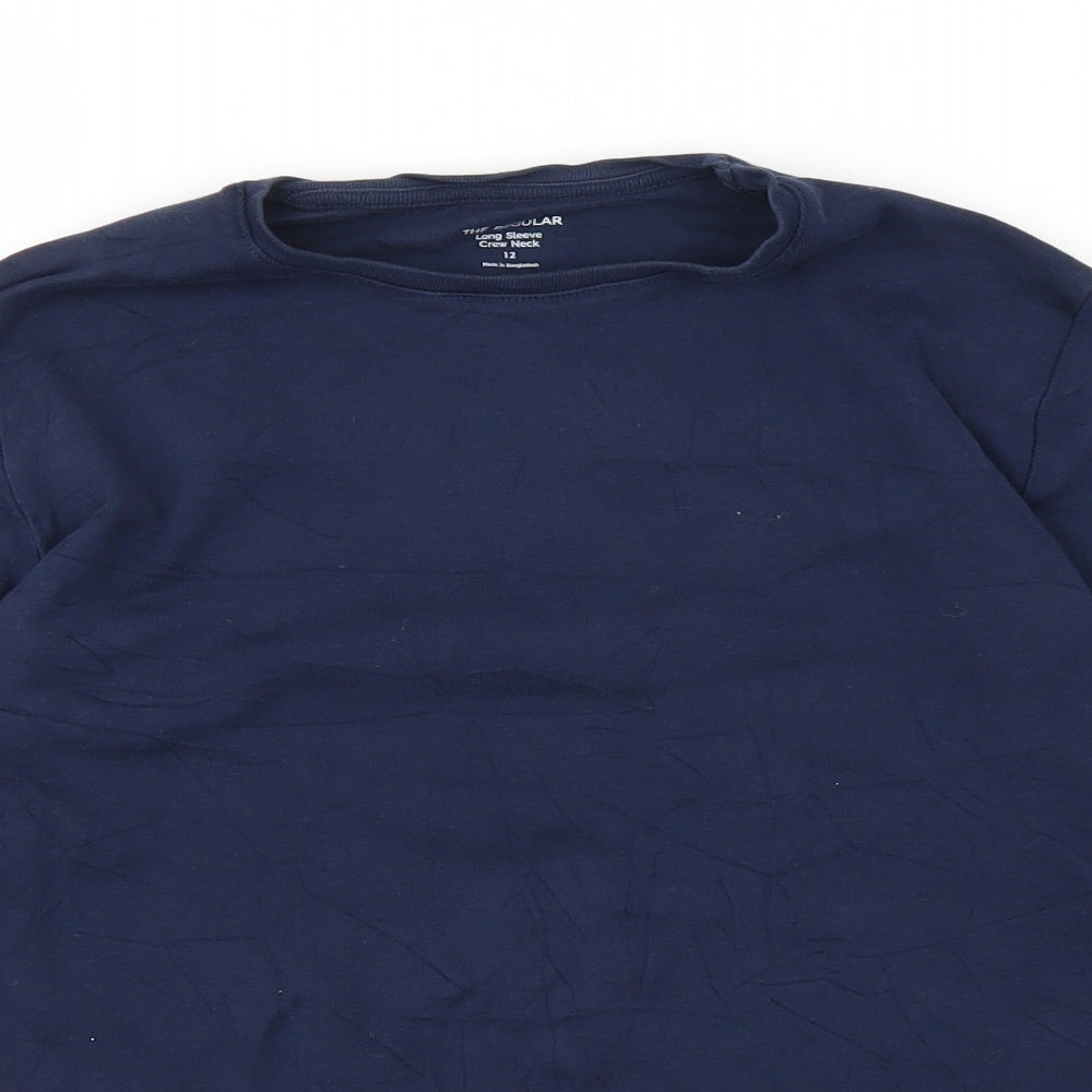 Preworn Womens Blue   Basic T-Shirt Size 12