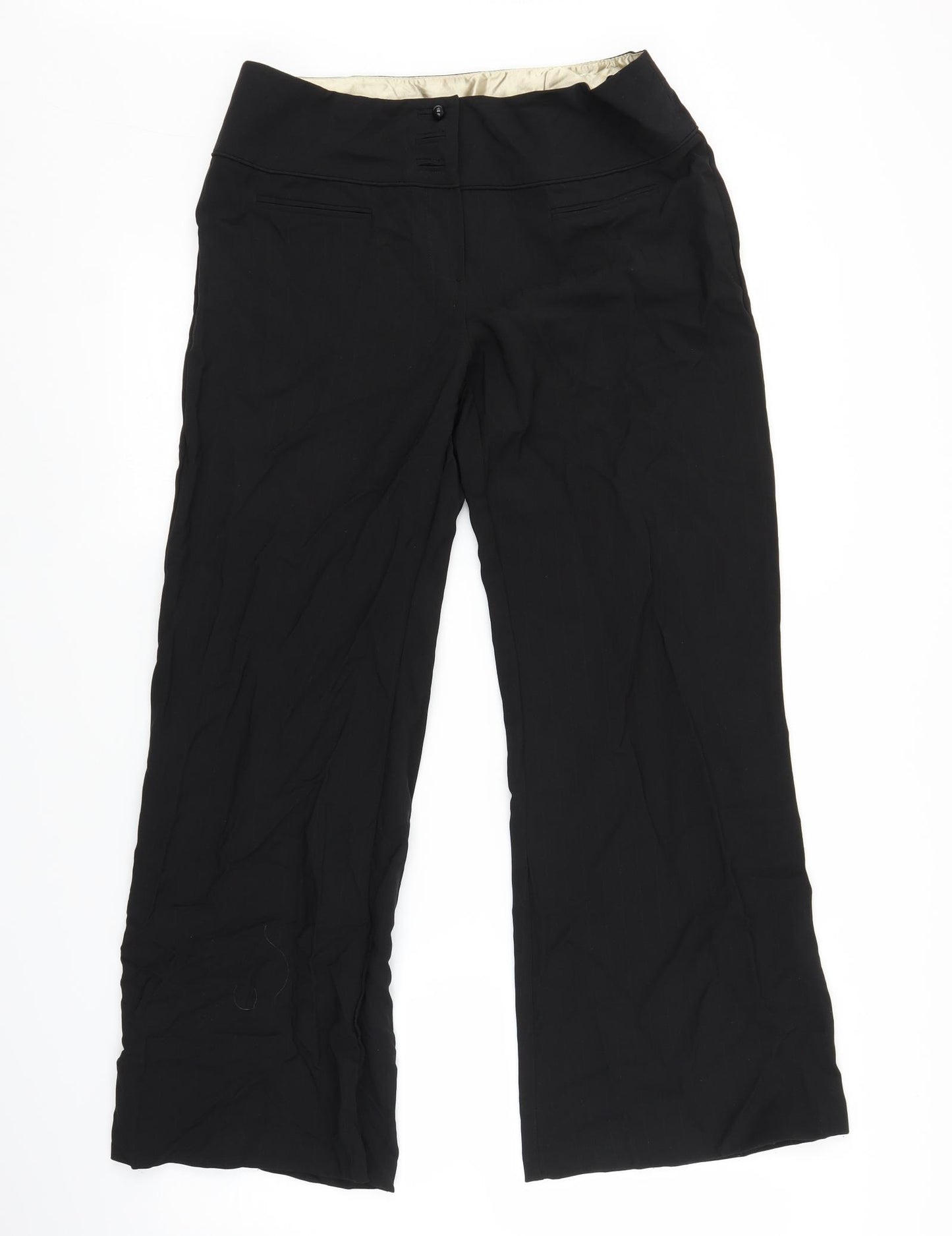 Dorothy Perkins Womens Black   Trousers  Size 12 L27 in