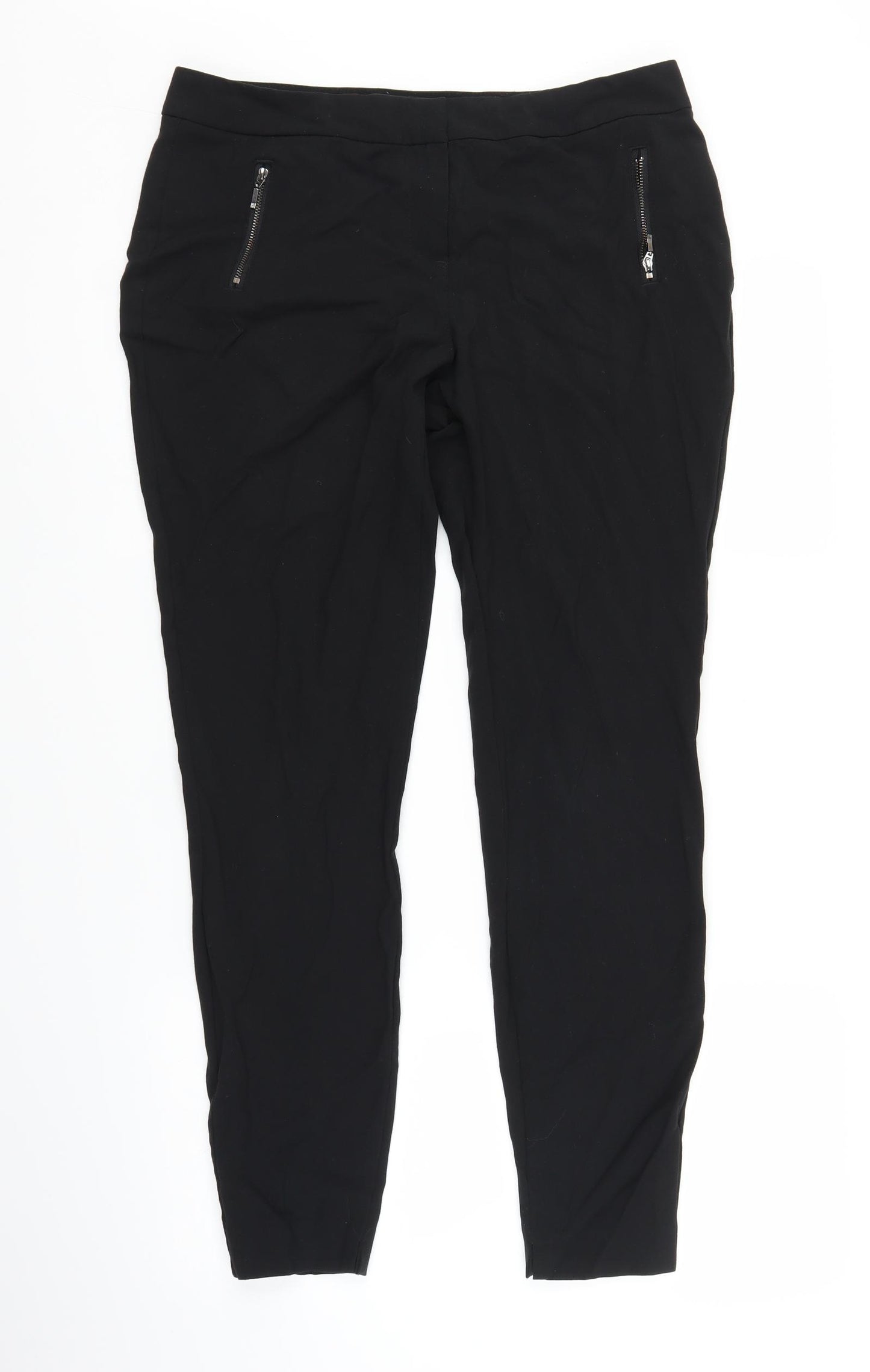 NEXT Womens Black   Trousers  Size 12 L28 in