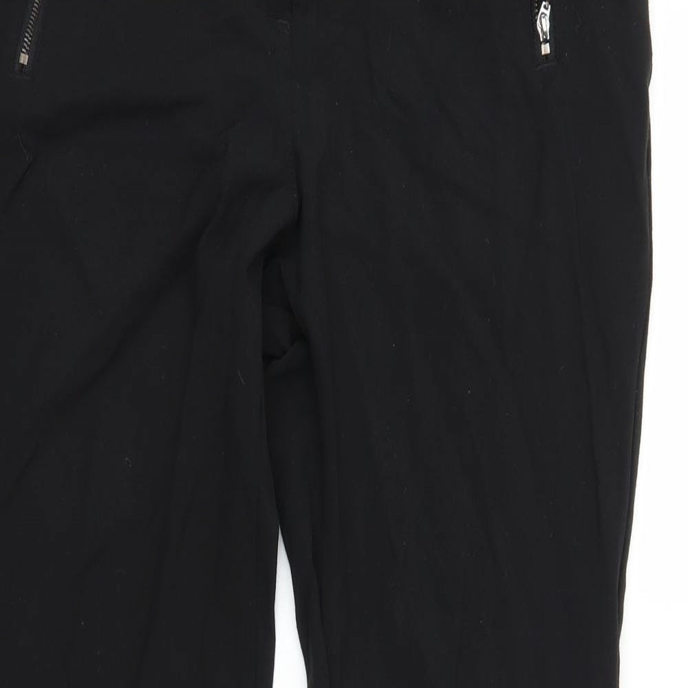 NEXT Womens Black   Trousers  Size 12 L28 in