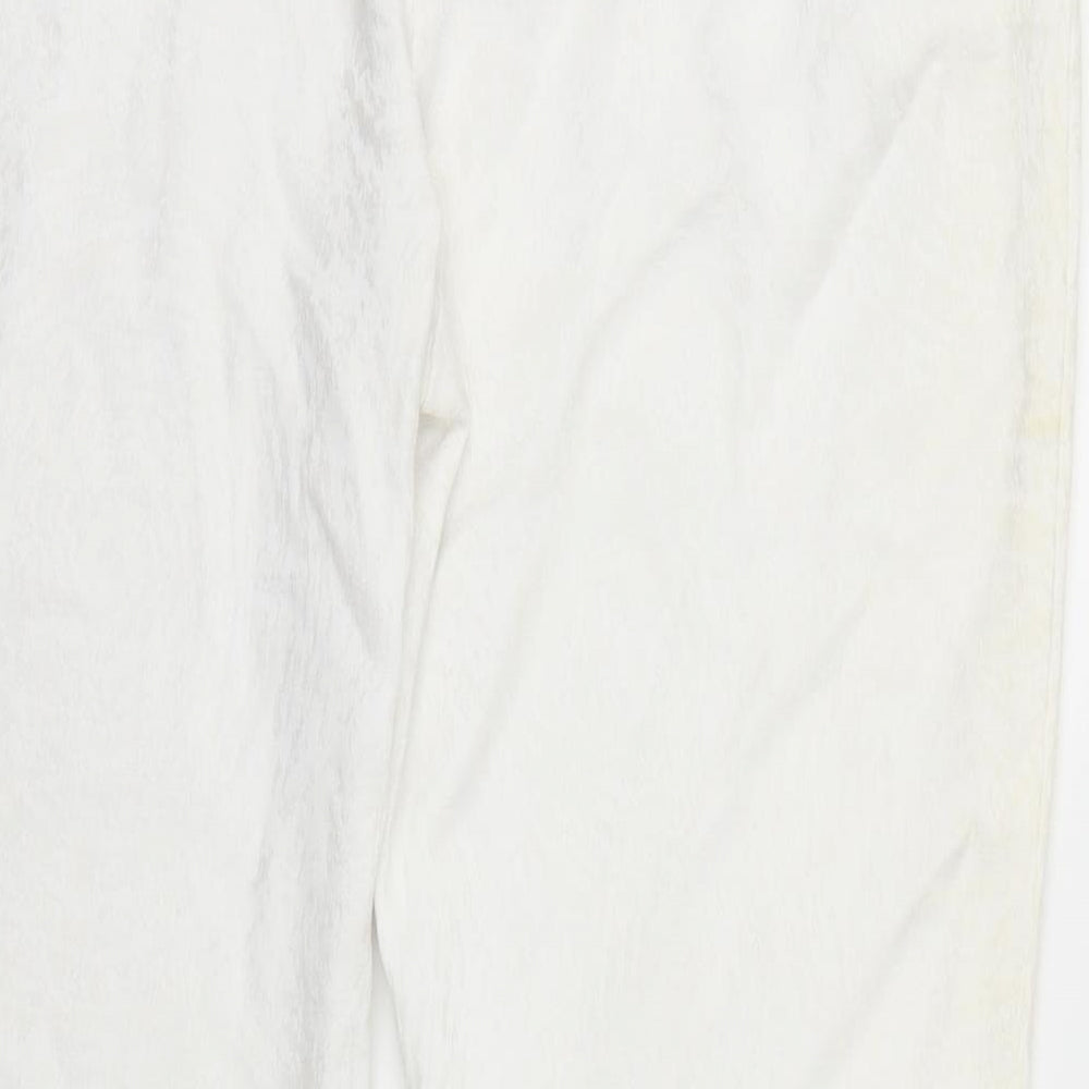 Autograph Womens White   Trousers  Size 14 L25 in