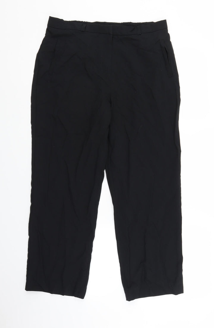 BHS Womens Black   Trousers  Size 14 L24 in