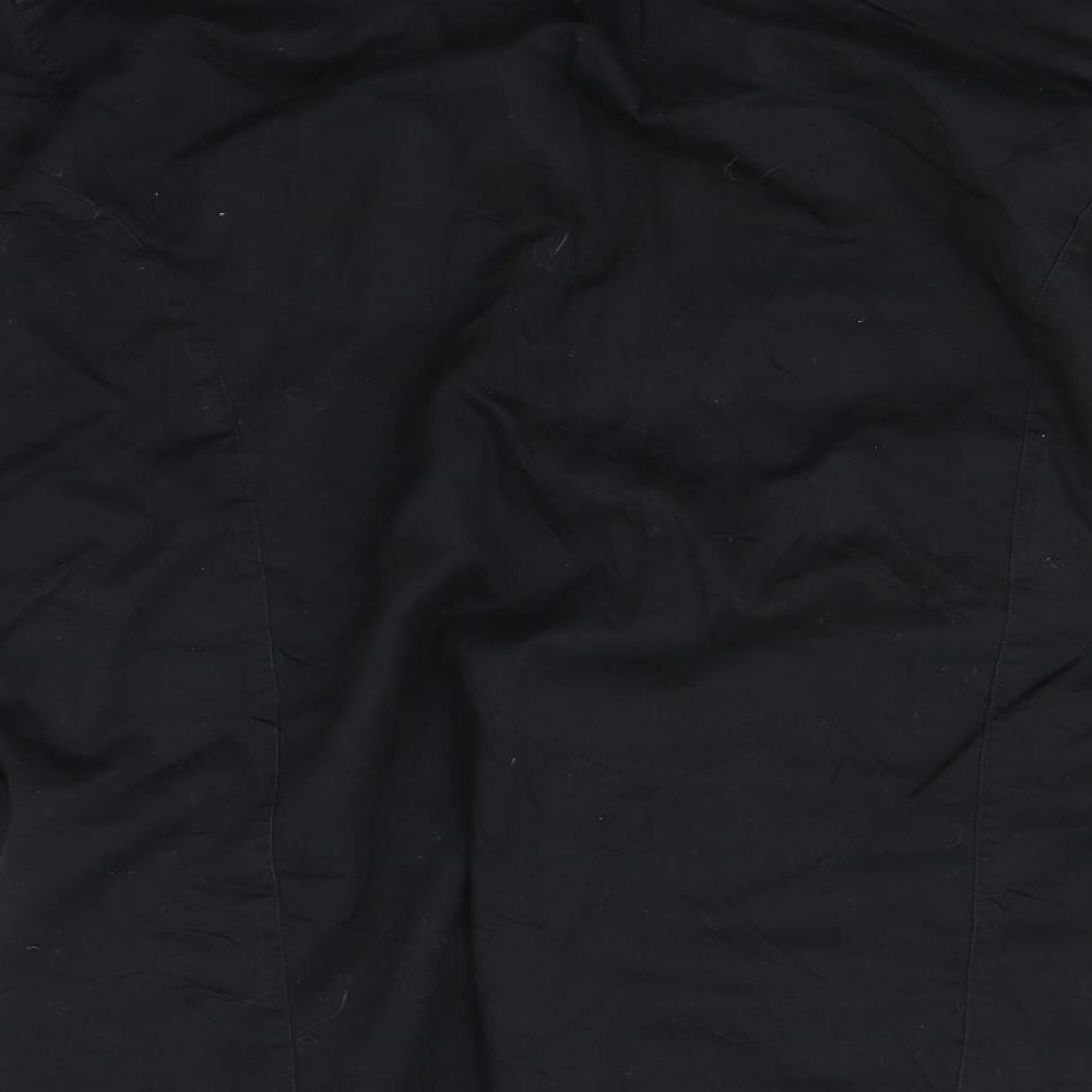 Jeff Banks Mens Black    Button-Up Size 17.5