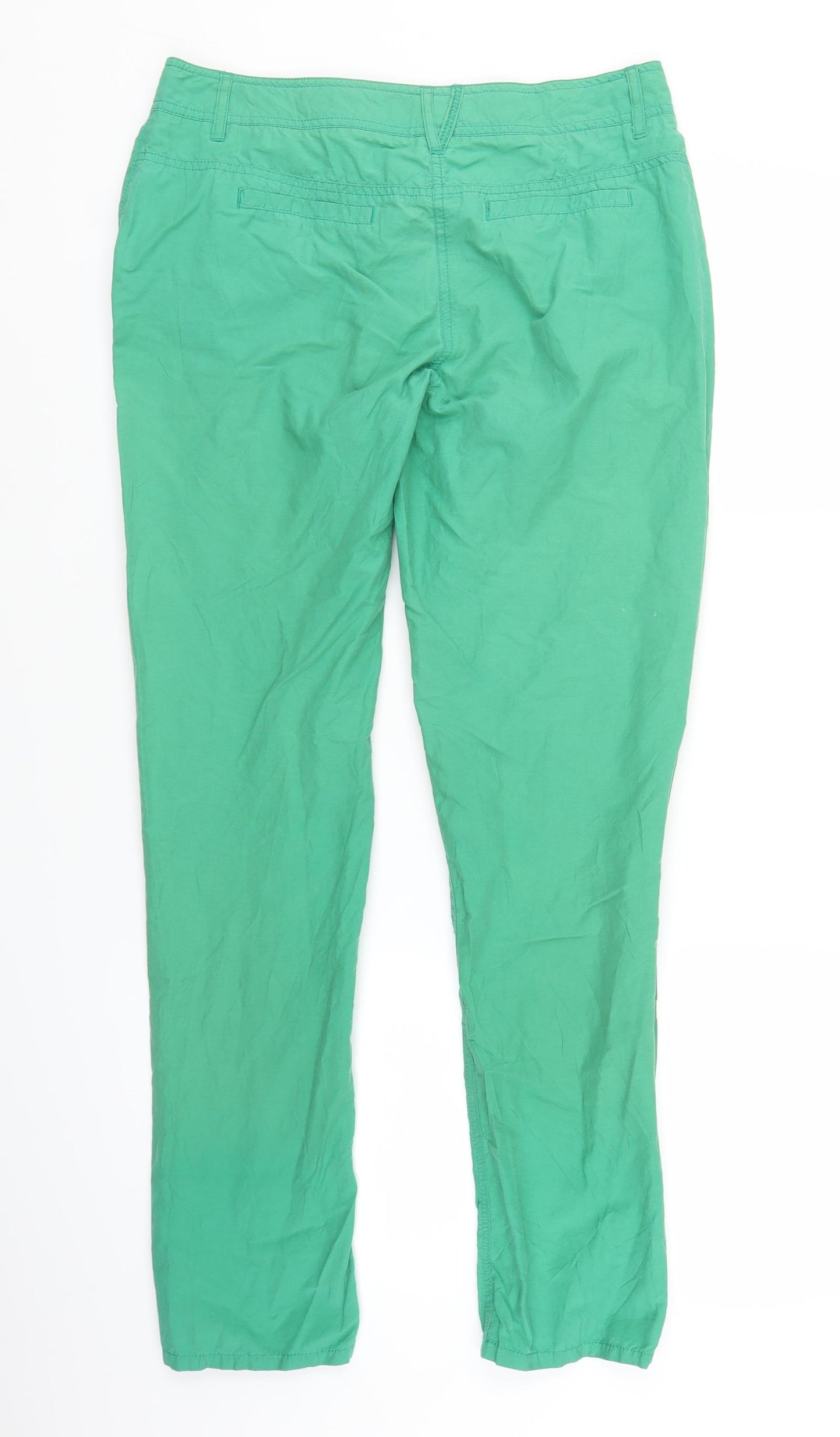 Dorothy Perkins Womens Green   Chino Trousers Size 10 L28 in