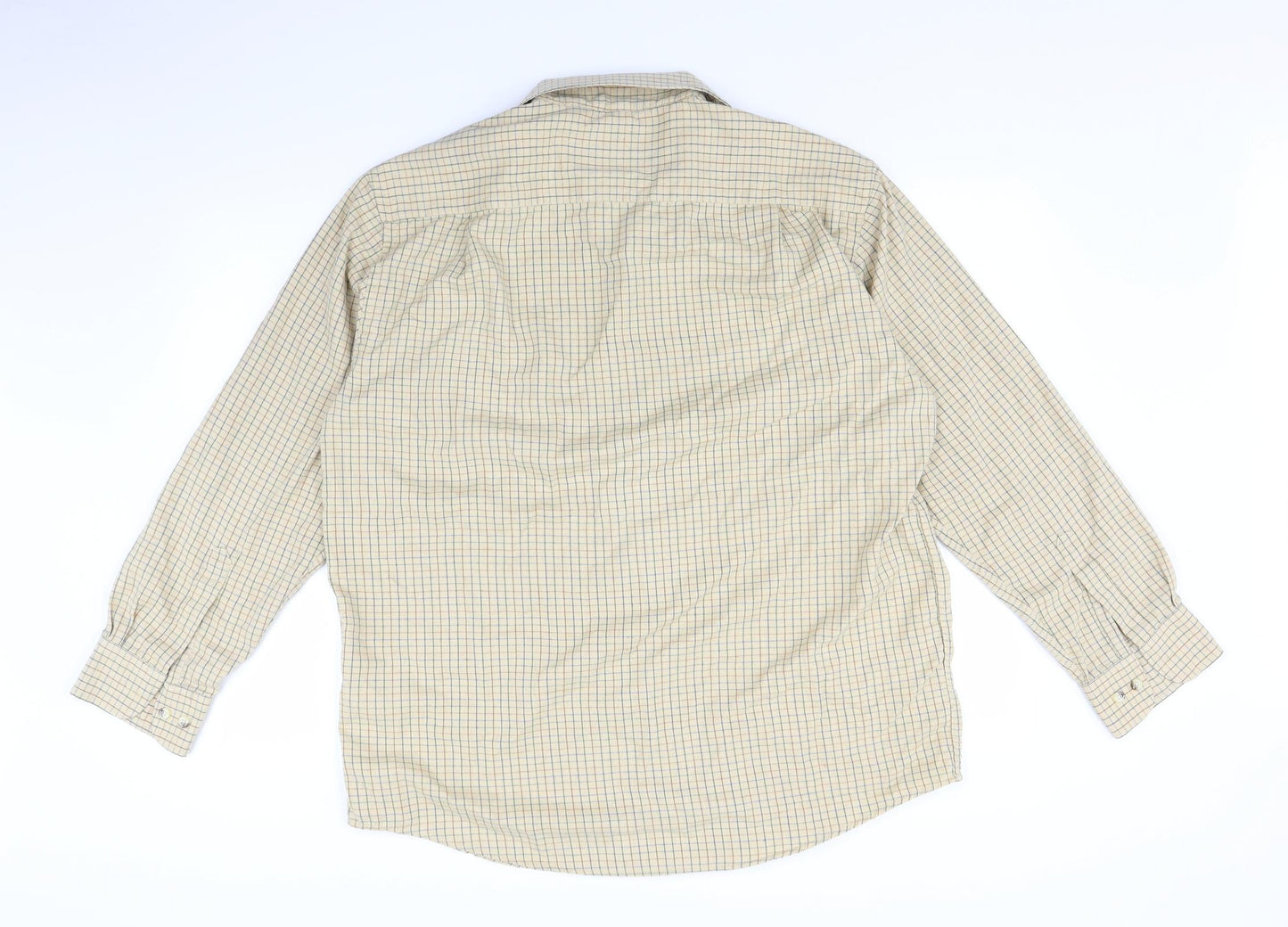 Rydale Mens Brown Plaid   Button-Up Size L