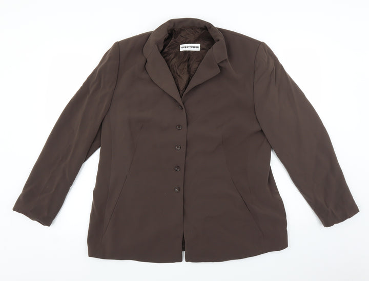 Gerry Weber Womens Brown   Jacket  Size 44