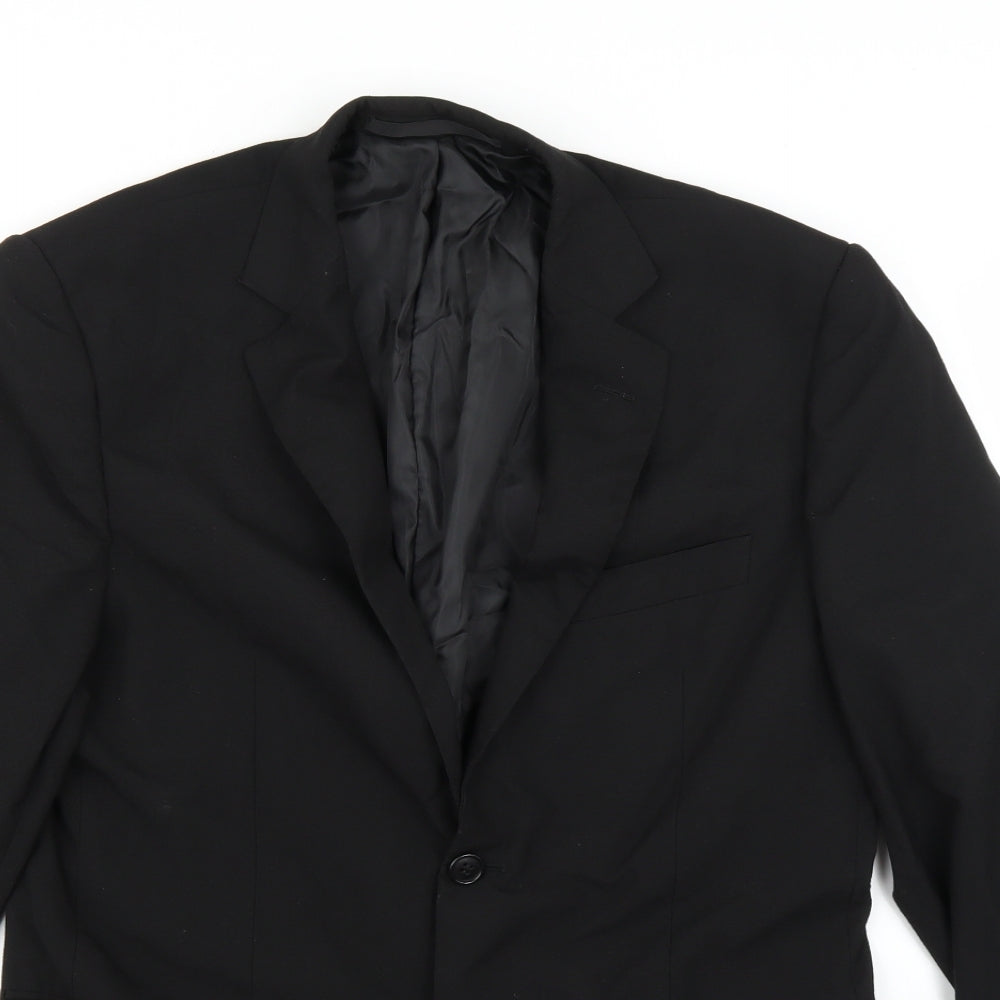 Marks and Spencer Mens Black   Jacket Suit Jacket Size 38