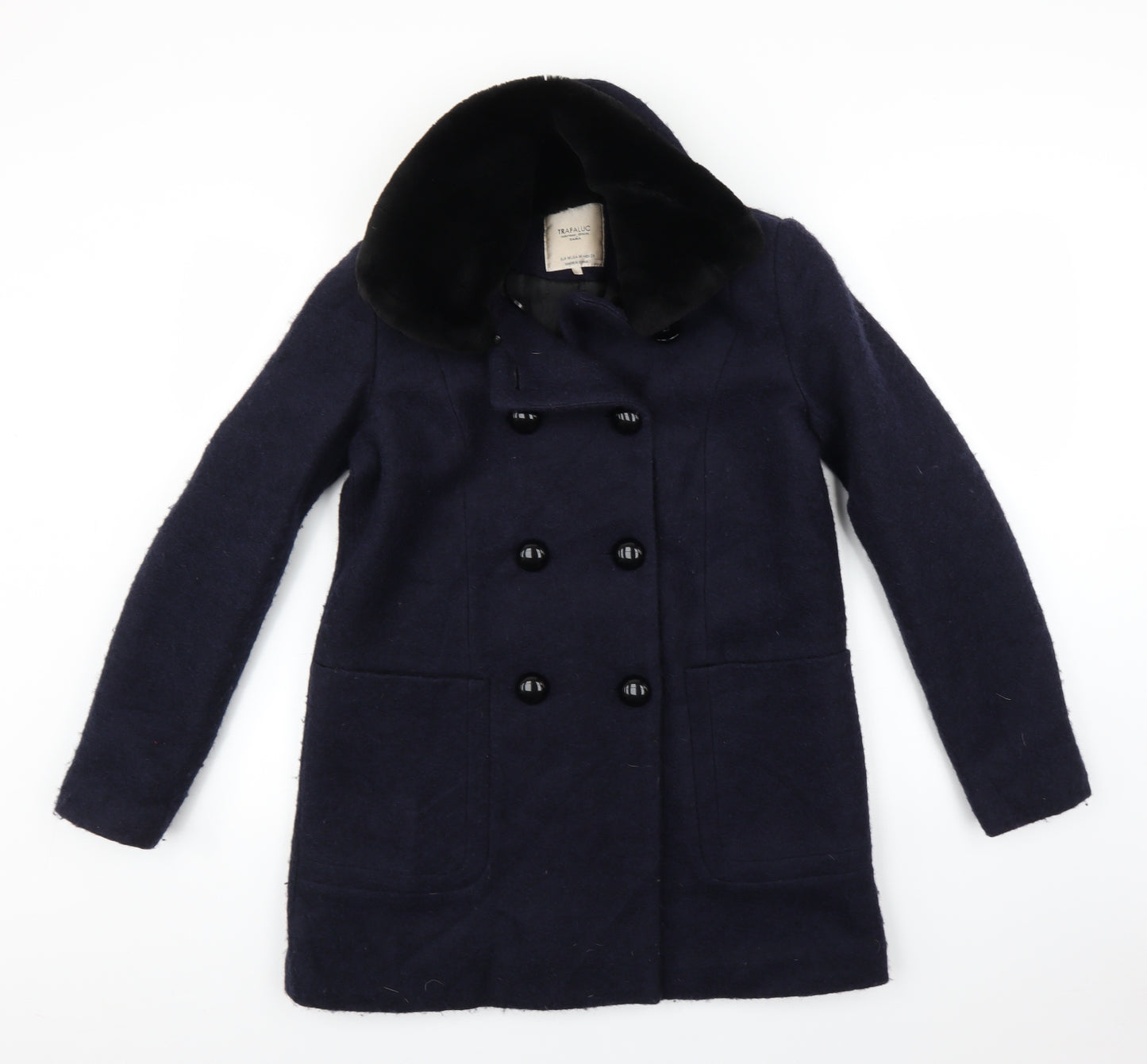 TRAFALUC Womens Blue   Jacket Coat Size M