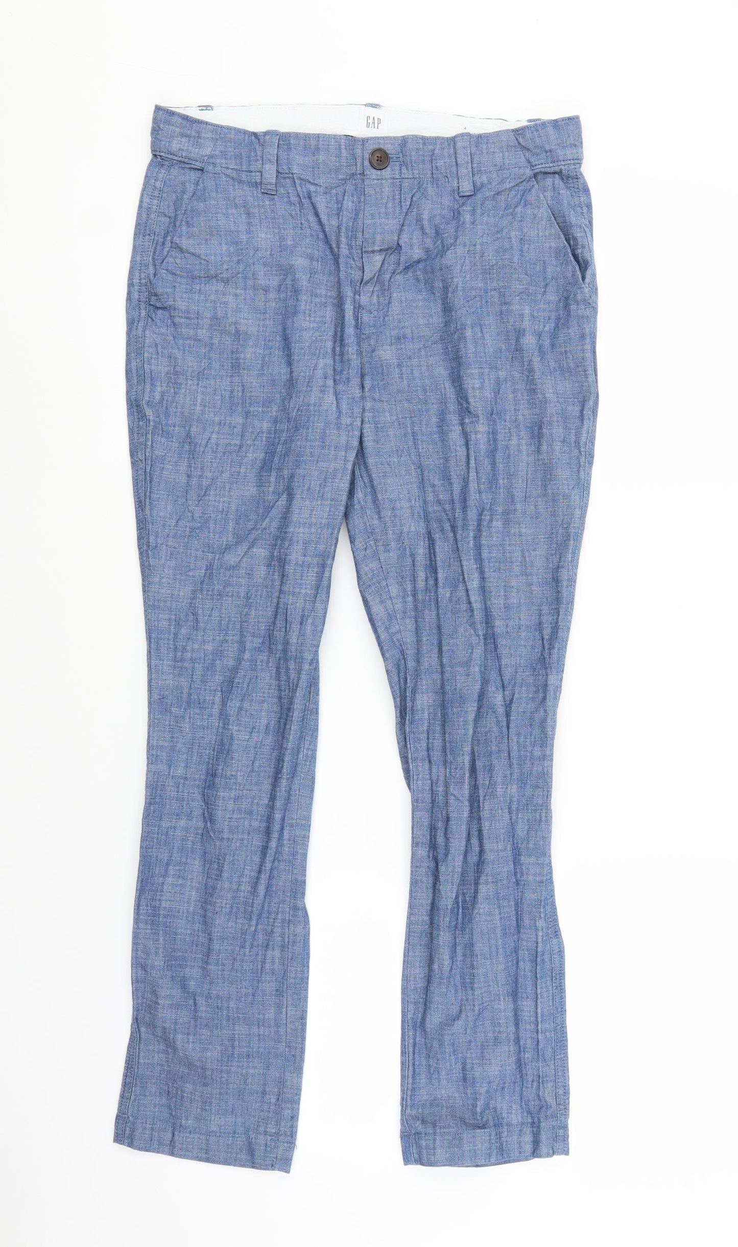 Gap Womens Blue   Chino Trousers Size 8 L27 in