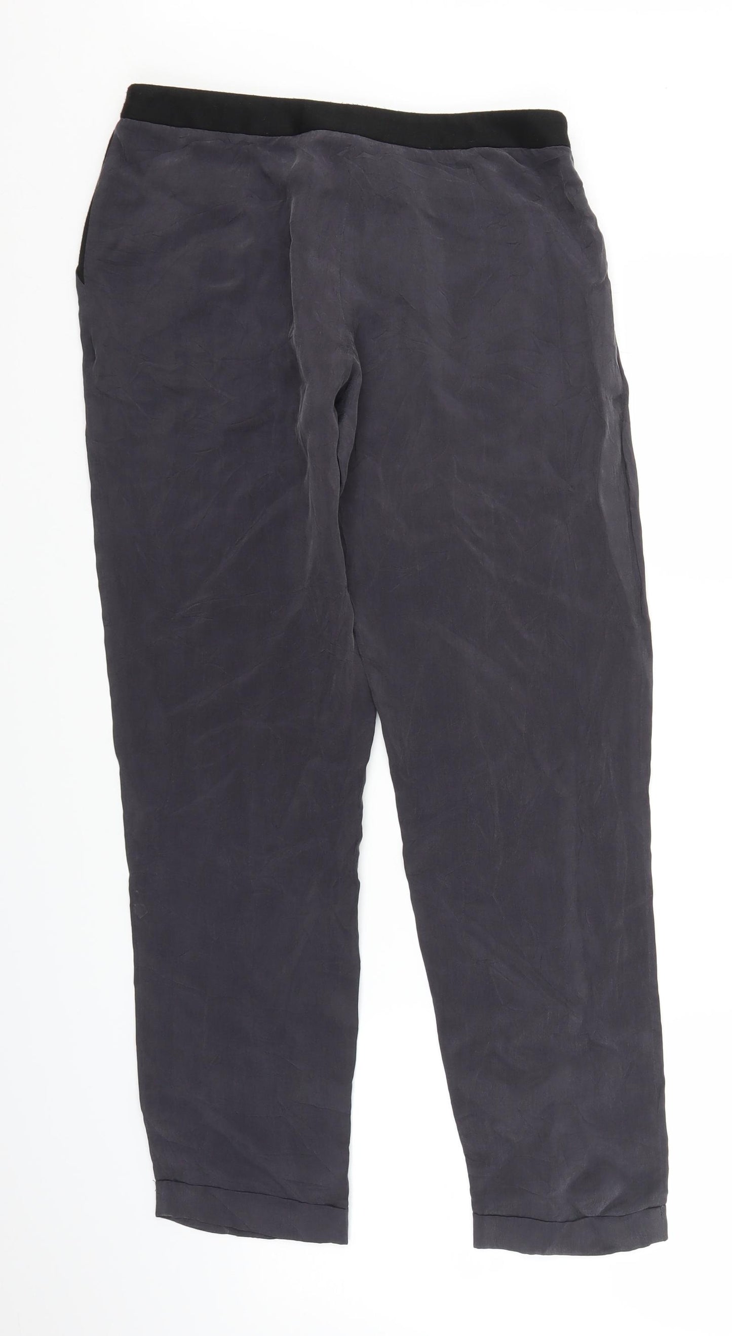 Topshop Womens Grey   Trousers  Size 12 L27 in