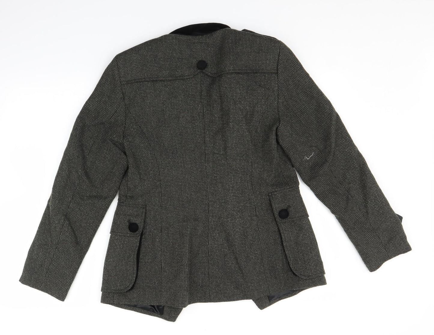 Per Una Womens Grey   Military Jacket Jacket Size 12