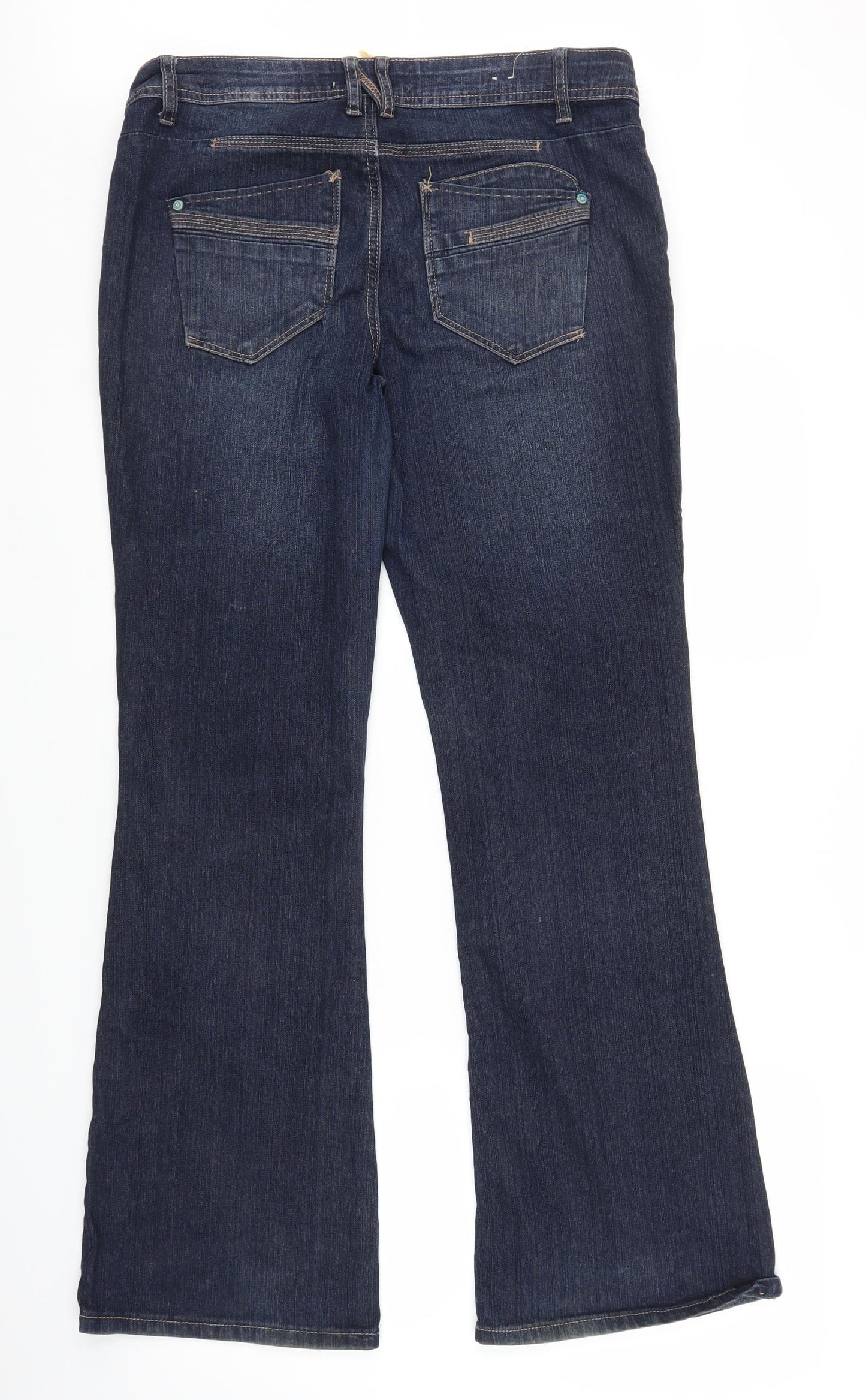 Denim 24/7 Womens Blue  Denim Bootcut Jeans Size 14 L30 in