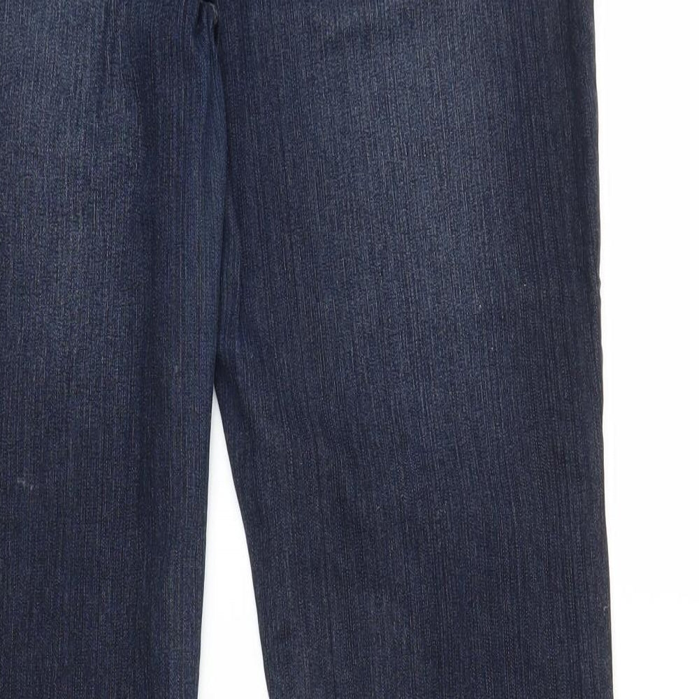 Denim 24/7 Womens Blue  Denim Bootcut Jeans Size 14 L30 in