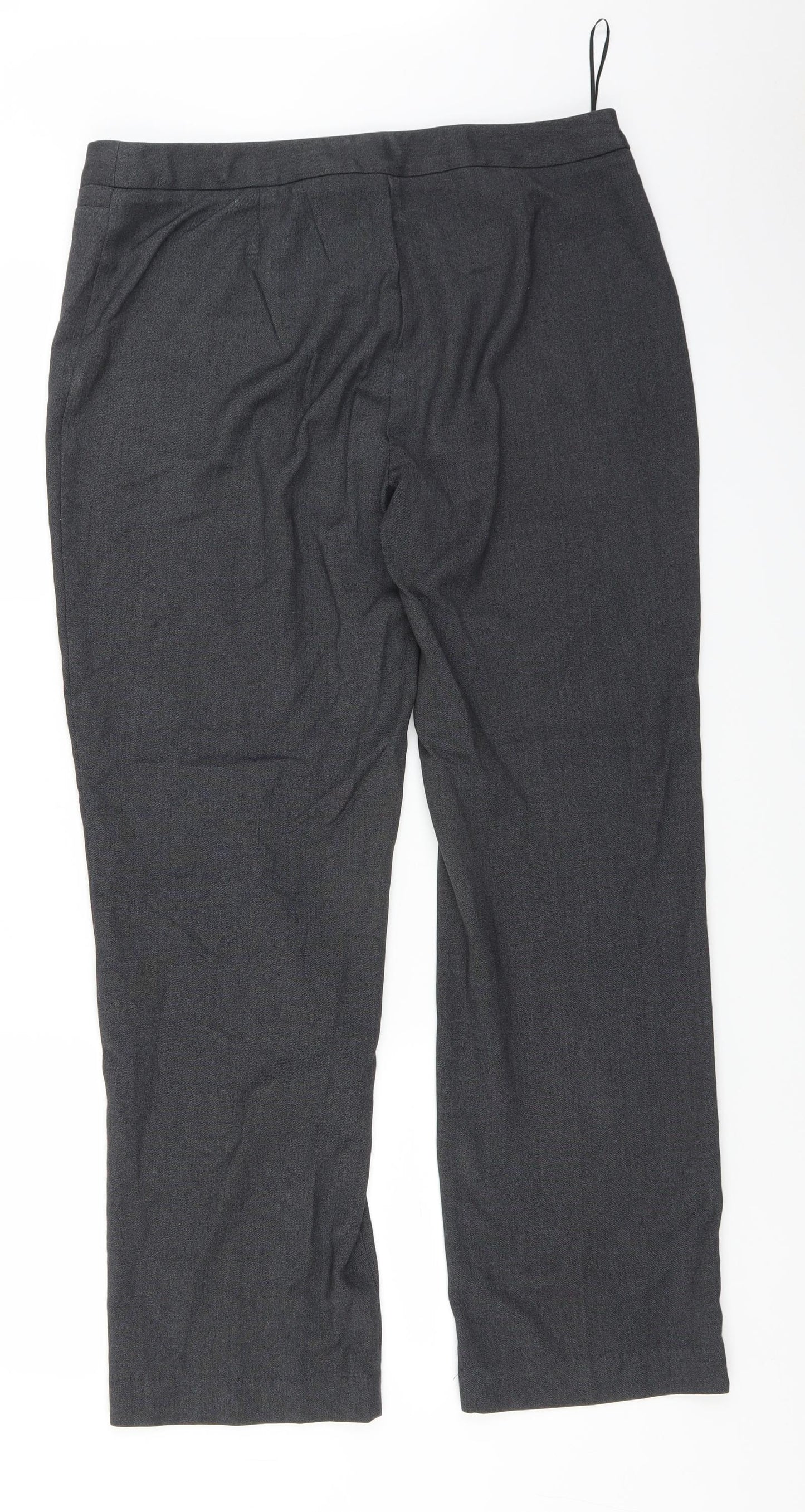 Papaya Womens Grey   Trousers  Size 14 L28 in