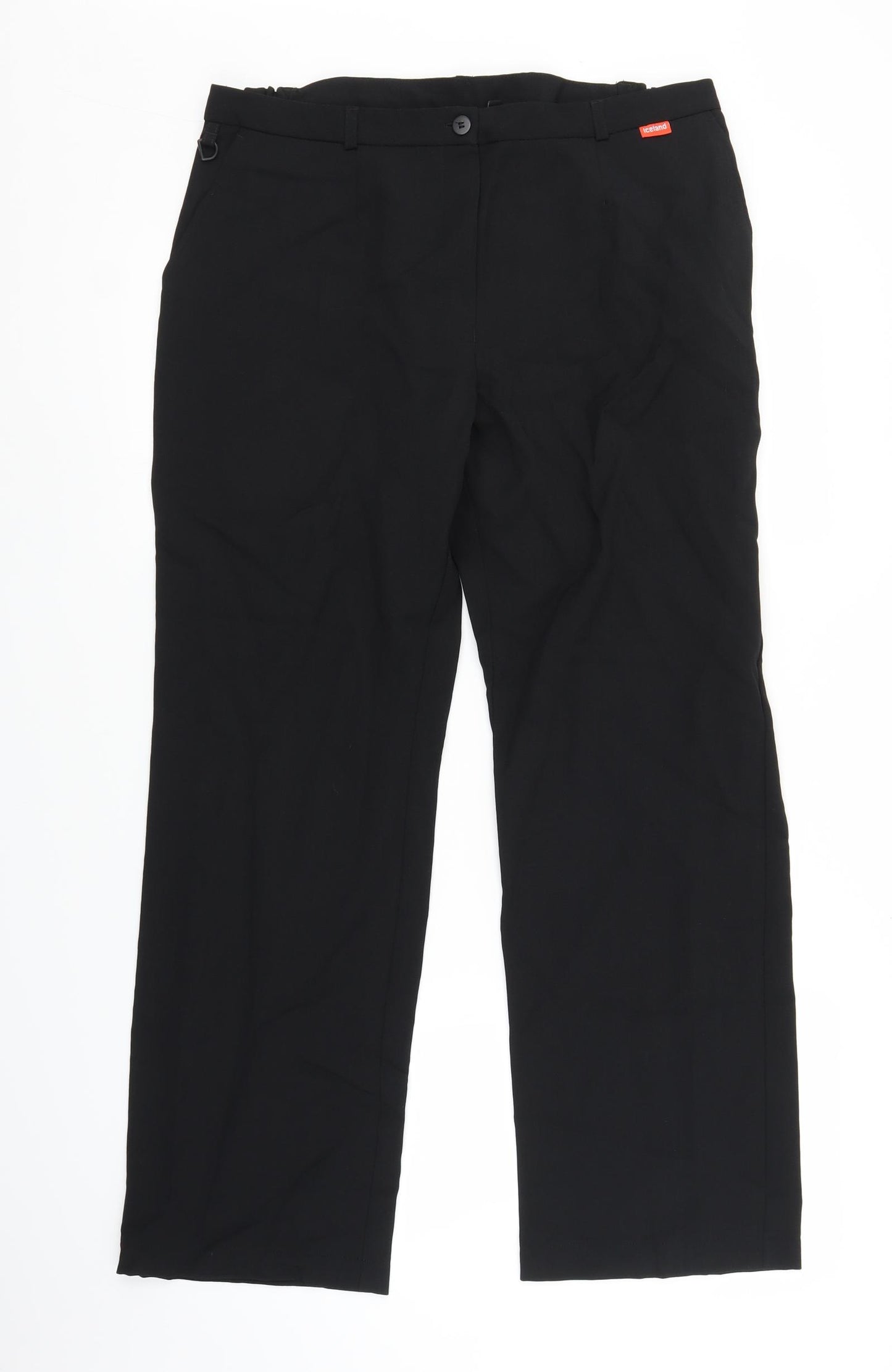 Dimensions Womens Black   Trousers  Size 14 L28 in