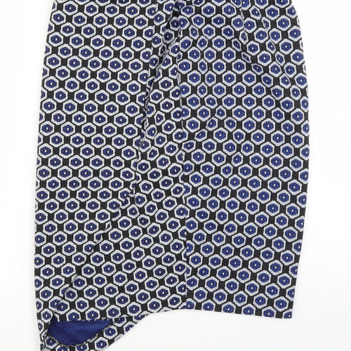 Marks and Spencer Womens Black Geometric  Straight & Pencil Skirt Size 12