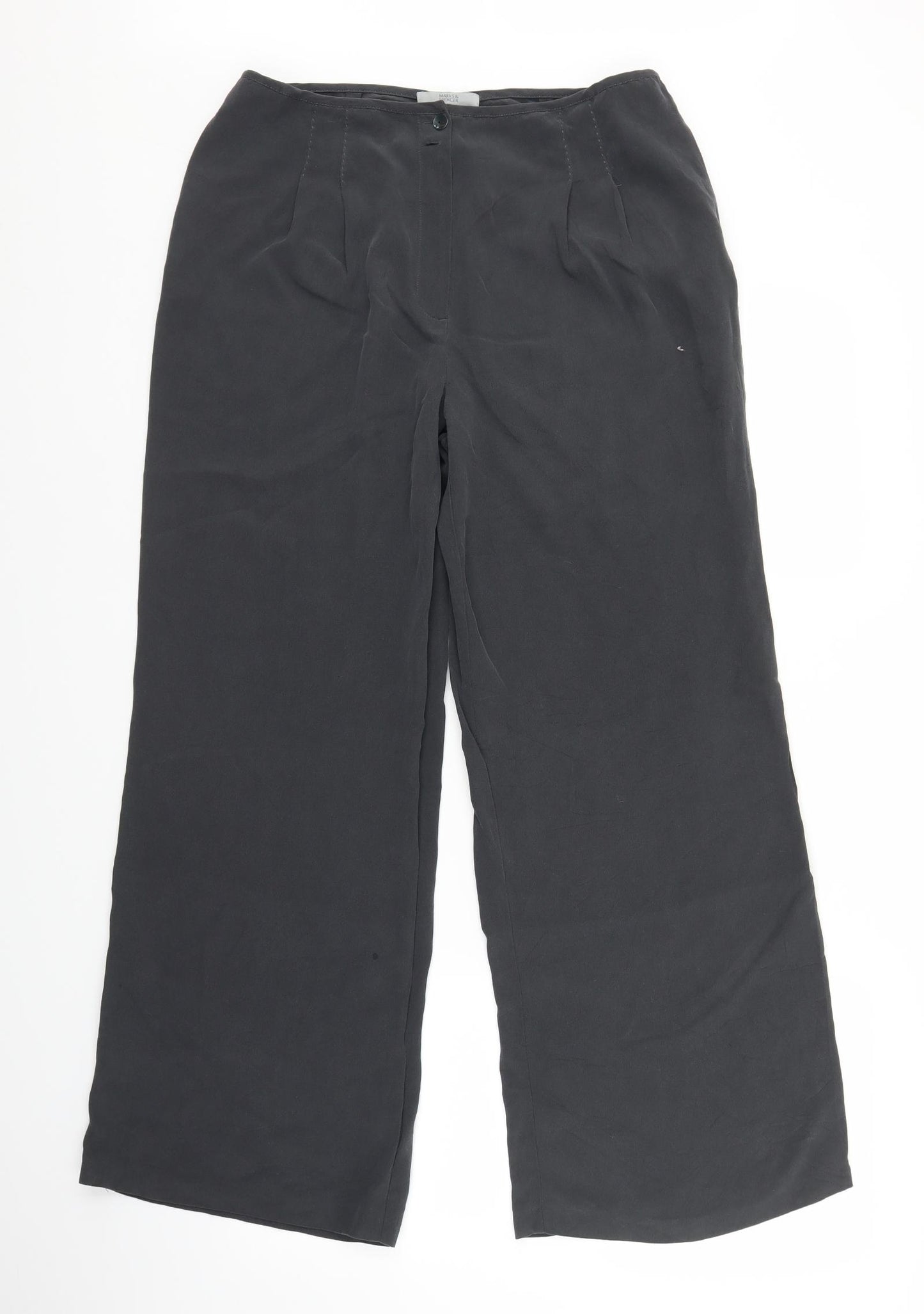 Marks and Spencer Womens Grey   Trousers  Size 12 L29 in